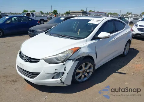 2012 Hyundai Elantra Limited from USA, damaged, VIN 5NPDH4AE0CH140665